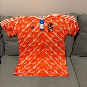 Adidas Originals KNVB Netherlands Retro Jersey – Orange – Size L